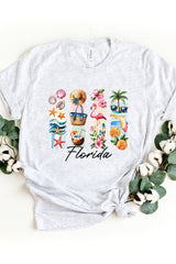 US3001P-E3061FL Florida State Brushstroke Graphic Plus Tee $16