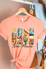 US3001-E3061NM New Mexico State Brushstroke Graphic Tee $12.5