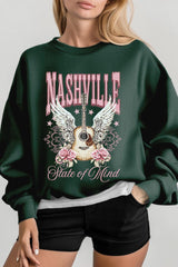 UL180-E3157 Nashville Rose Graphic Sweatshirt $20
