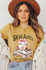 US3001-E3205 Dear Santa Books Graphic Tee $12.5