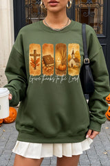 UL180P-E3169 Give Thanks To The Lord Graphic Plus Sweatshirt $25