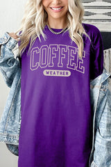 5000P-E3207 Coffee Weather Graphic Plus Heavy Cotton Tee $12.75
