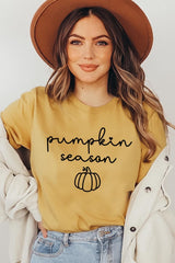 US3001-E3152 Pumpkin Season Graphic Tee $12.5
