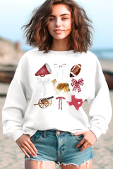 UL180P-E3079 Texas Football Graphic Plus Sweatshirt $25