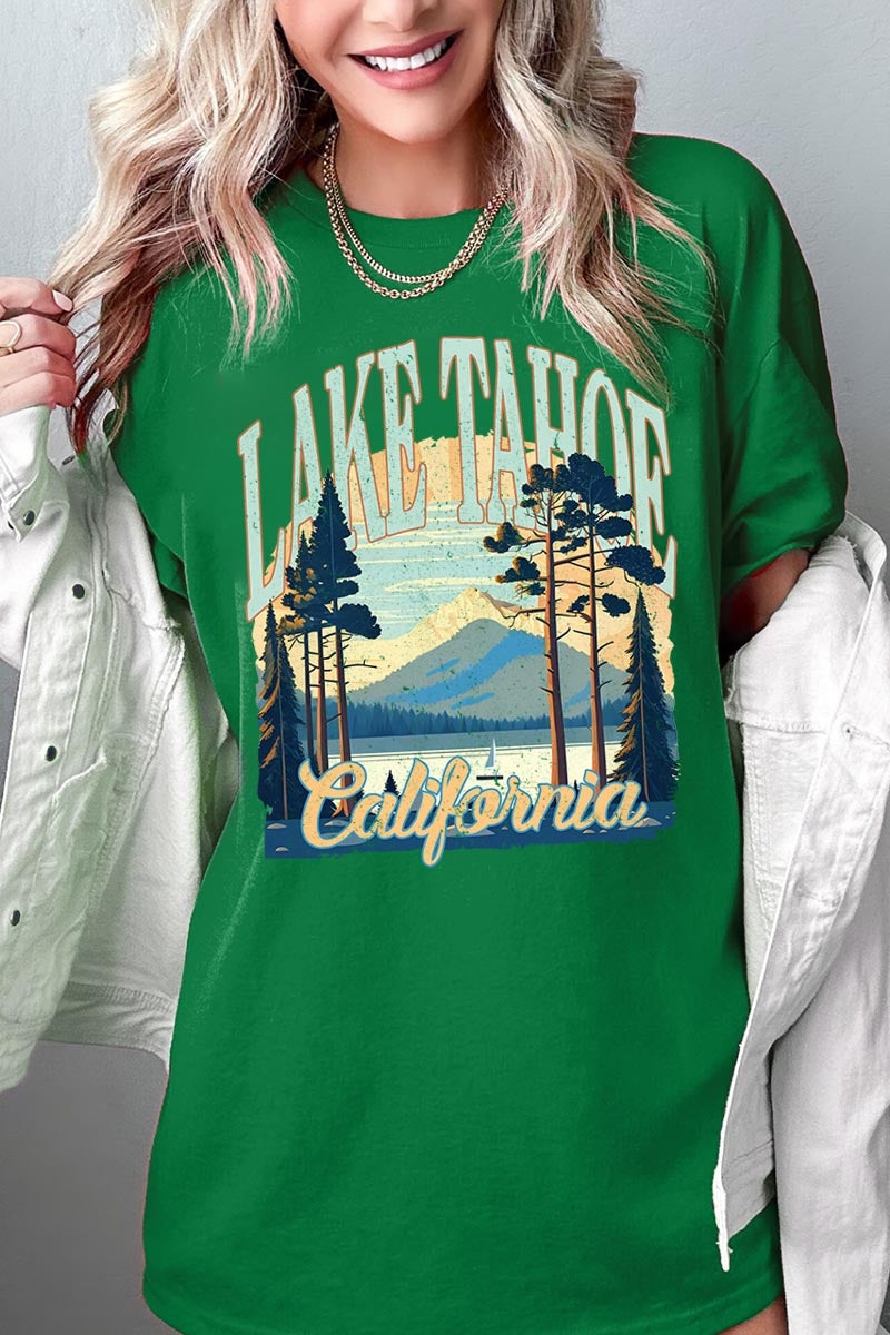 5000-E3059 Lake Tahoe Graphic Heavy Cotton Tee $9
