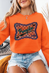 UL180P-E3144 Itu2019s pumpkin time Graphic Plus Sweatshirt $25