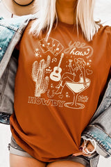 US3001P-E3097 Cowgirl Country Music Graphic Plus Tee $16