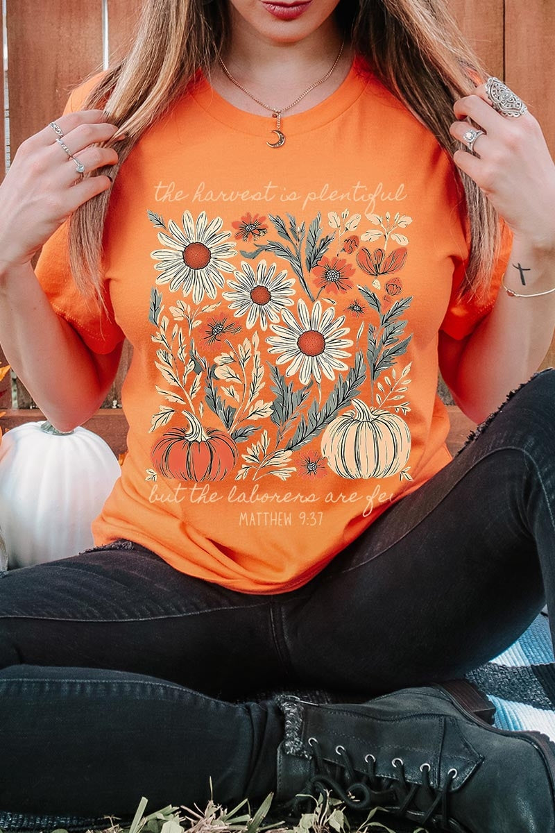 US3001P-E3173 Faith Harvest Graphic Plus Tee $16