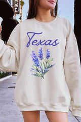 UL180P-E3060 Texas Bluebonnet Graphic Plus Sweatshirt $25