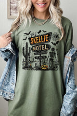 5000-E3108 Skellie Motel Halloween Graphic Heavy Cotton Tee $9