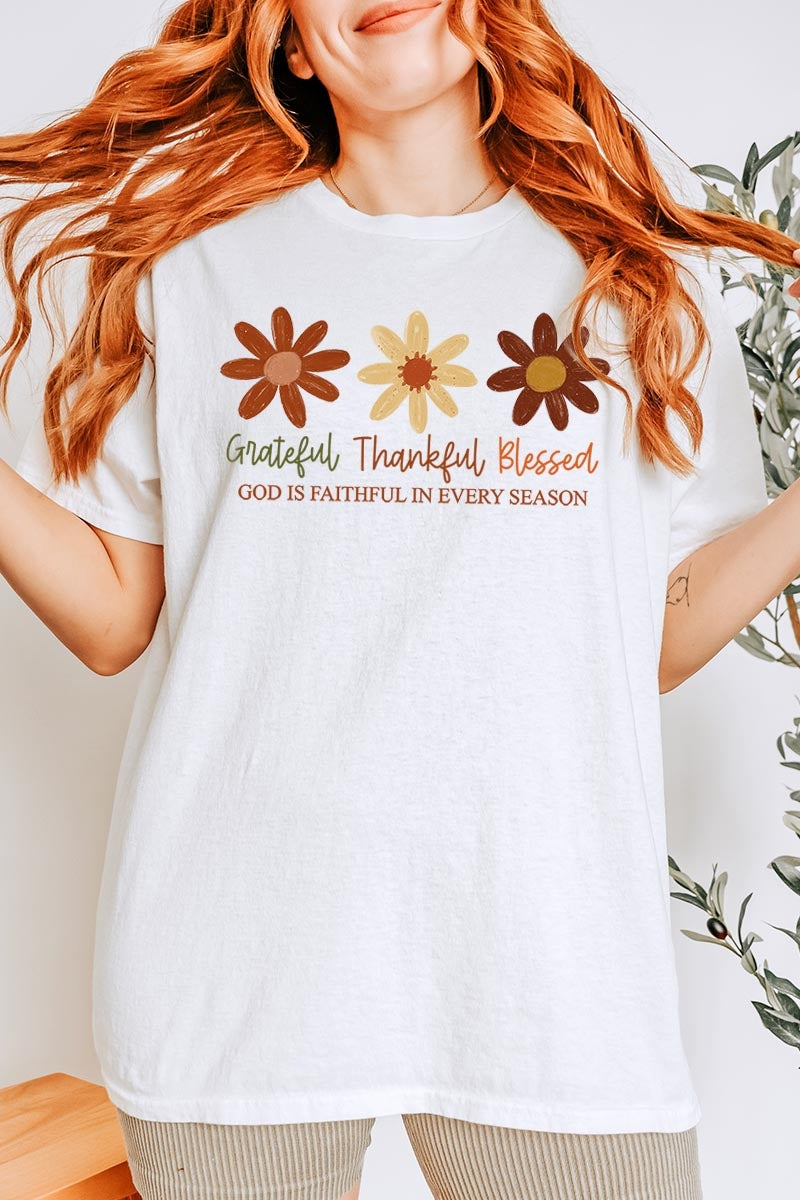 5000-E3165 Boho Fall Christian Graphic Heavy Cotton Tee $9