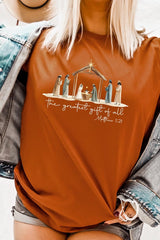 US3001-E3183 Nativity Gift Graphic Tee $12.5
