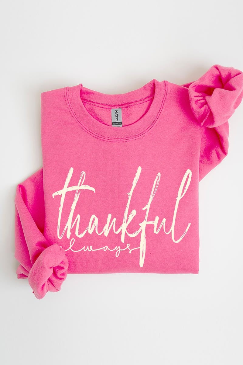UL180-E3170 Thankful Graphic Sweatshirt $20