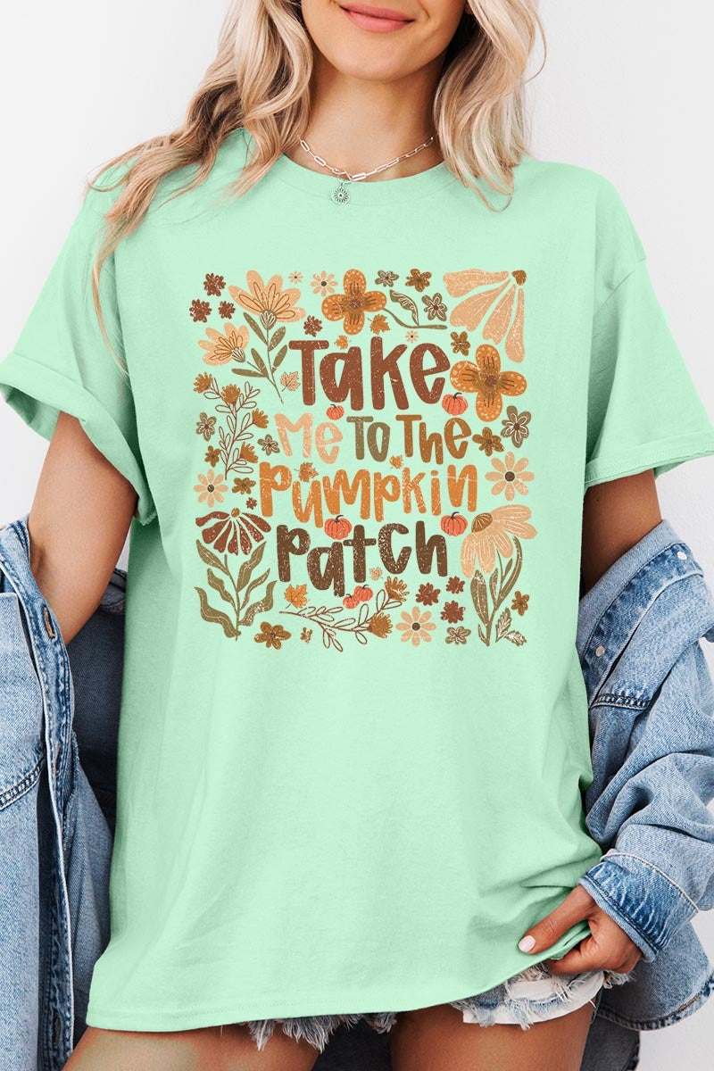 5000-E3136 Take Me To The Pumpkin Patch Heavy Cotton Tee $9