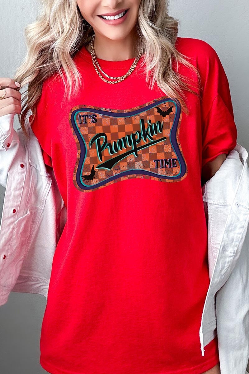 5000P-E3144 Itu2019s pumpkin time Graphic Plus Heavy Cotton Tee $12.75
