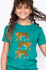 US3001Y-E3104Z Retro Tigers Kids Graphic Tee $11