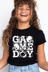 US3001Y-E3073Z Distressed Game Day Kids Graphic Tee $11