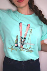US3001P-E3187 Apres Ski Club Graphic Plus Tee $16
