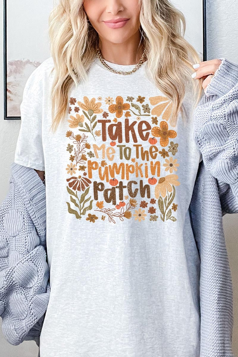5000-E3136 Take Me To The Pumpkin Patch Heavy Cotton Tee $9