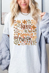 5000P-E3136 Take Me To The Pumpkin Patch Plus Heavy Cotton Tee $12.75