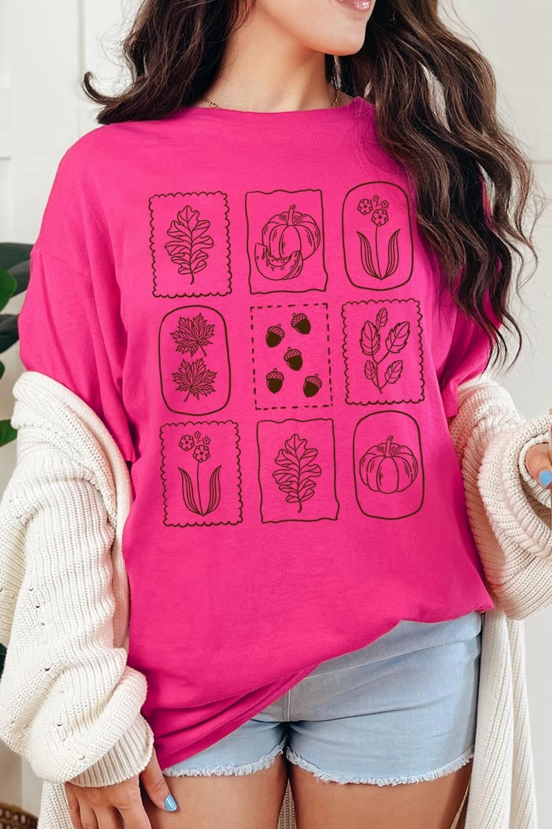 5000-E3101 Autumn Graphic Heavy Cotton Tee $9
