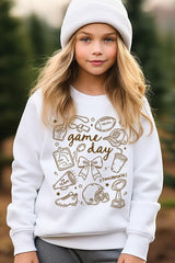 UL180B-E3081Z Football Doodles Kids Graphic Sweatshirt $20