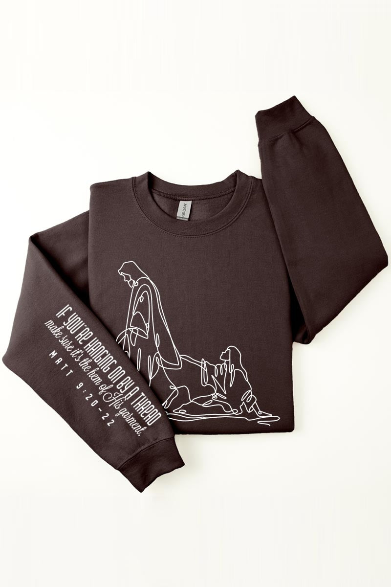 UL180-E3075FS If Youu2019re Hanging On Graphic Sweatshirt $22