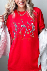 5000P-E3123 Halloween Skeleton Graphic Plus Heavy Cotton Tee $12.75