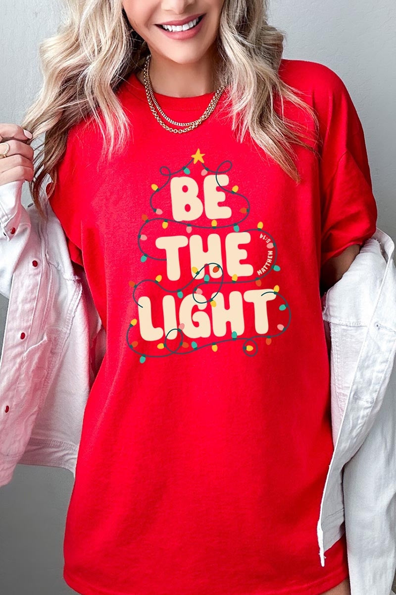 5000-E3202 Be the Light Christmas Graphic Heavy Cotton Tee $9