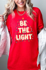 5000P-E3202 Be the Light Christmas Graphic Plus Heavy Cotton Tee $12.75