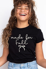 US3001Y-E3151Z Made For Fall Kids Graphic Tee $11