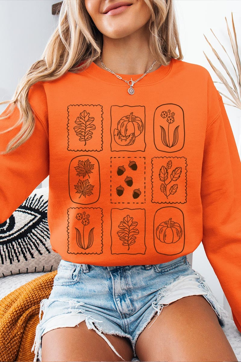 UL180P-E3101 Autumn Graphic Plus Sweatshirt $25