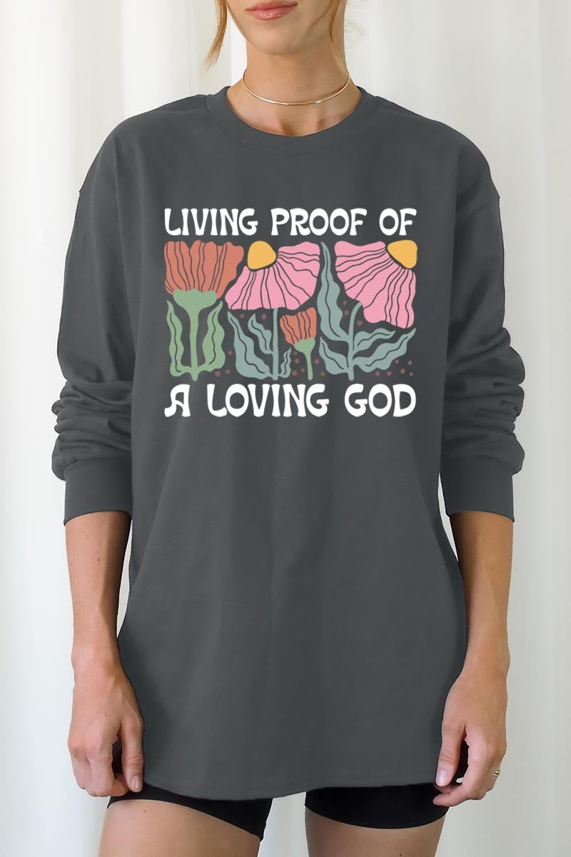 UL240P-E3066 Living Proof of a Loving God Plus Long Sleeve Tee $17