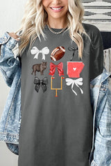 5000-E3077 Arkansas Football Graphic Heavy Cotton Tee $9