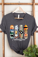 US3001P-E3061TN Tennessee State Brushstroke Graphic Plus Tee $16