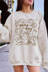 UL180-E3081 Football Doodles Graphic Sweatshirt $20