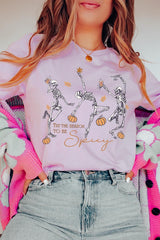 US3001P-E3123 Halloween Skeleton Graphic Plus Tee $16