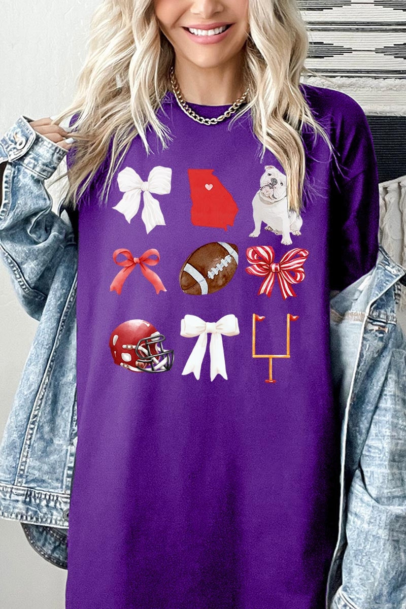 5000-E3080 Georgia Football Graphic Heavy Cotton Tee $9