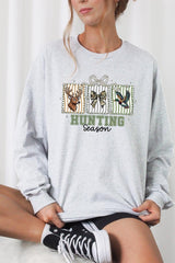 UL240P-E3192 Deer & Duck Hunting Season Graphic Plus Long Sleeve Tee $17