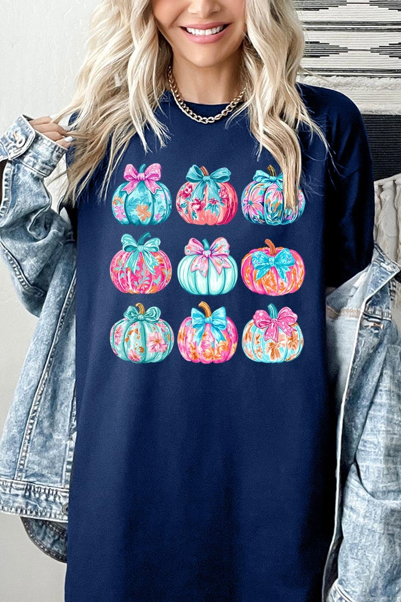 5000P-E3137 Coquette Pumpkin Graphic Plus Heavy Cotton Tee $12.75