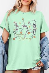 5000-E3123 Halloween Skeleton Graphic Heavy Cotton Tee $9