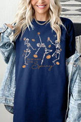 5000P-E3123 Halloween Skeleton Graphic Plus Heavy Cotton Tee $12.75