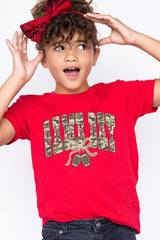 US3001Y-E3131Z Football Game Day Camo Kids Graphic Tee $11