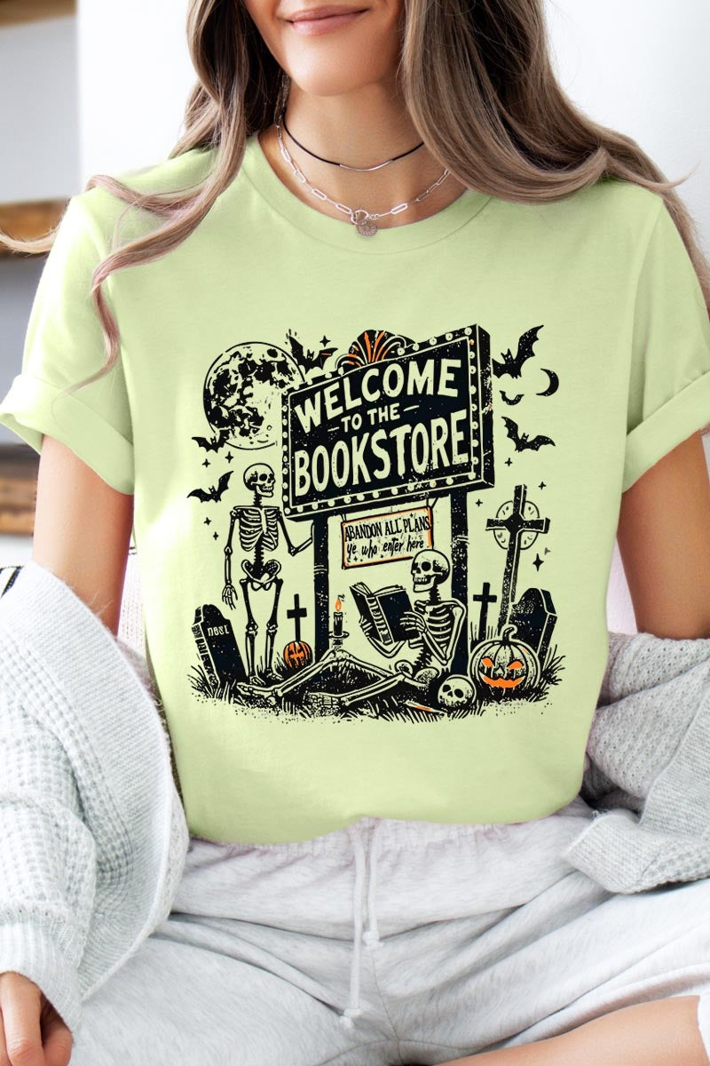 US3001P-E3122 Bookstore Halloween Graphic Plus Tee $16