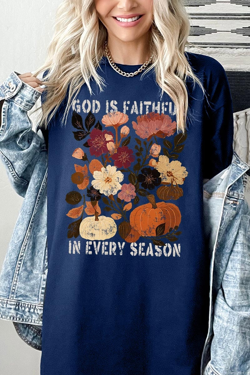 5000-E3171 Faithful In Every Season Graphic Heavy Cotton Tee $9