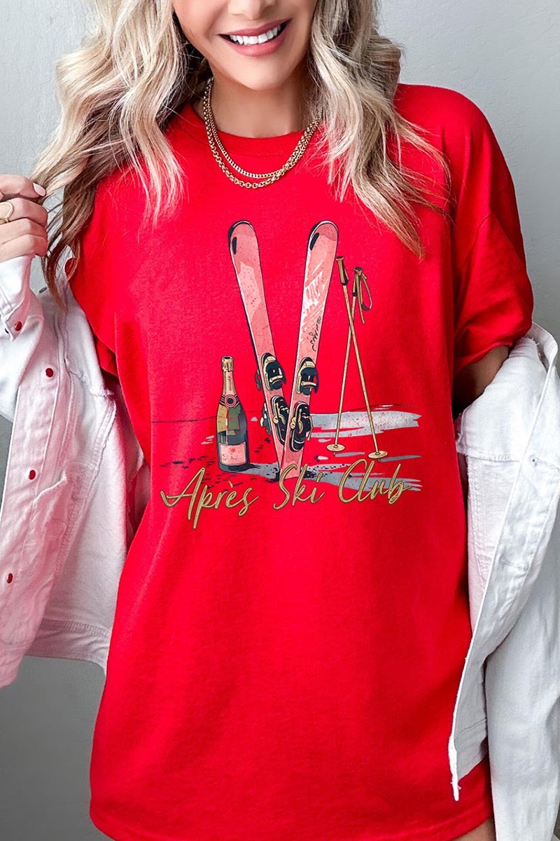 5000P-E3187 Apres Ski Club Graphic Plus Heavy Cotton Tee $12.75