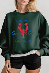 UL180P-E3069 Cin Cin Lobster Celebration Plus Sweatshirt $25
