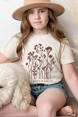 US3001Y-E3146Z Christian Wildflower Kids Graphic Tee $11