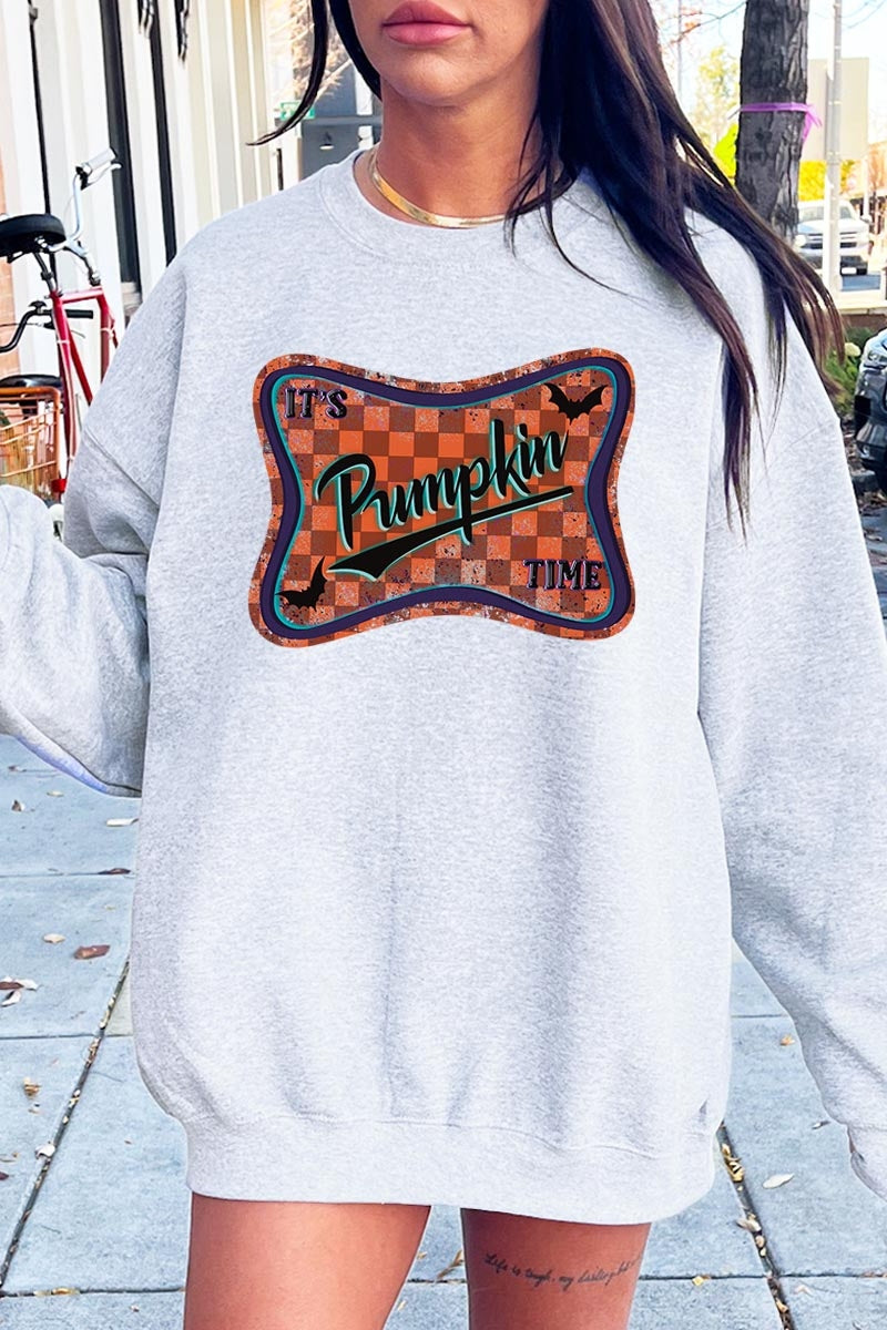 UL180-E3144 Itu2019s pumpkin time Graphic Sweatshirt $20