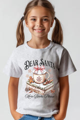US3001Y-E3205Z Dear Santa Books Kids Graphic Tee $11
